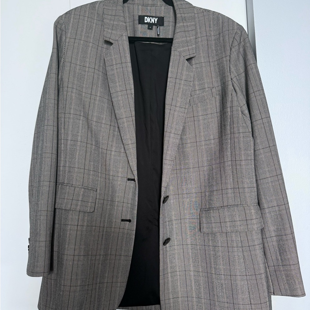 DKNY Women’s Plaid Blazer